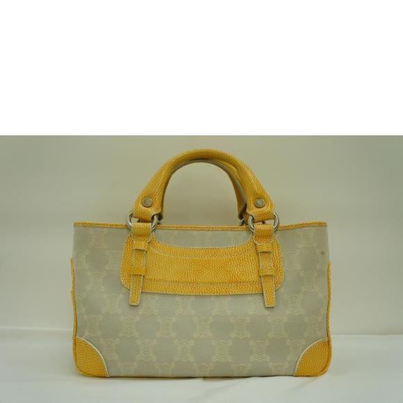 Celine Yellow Canvas Boogie Bag - Picture 1 of 6